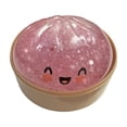 thumbnail image 2 of Limited Edition Pink Holographic Glitter Dumpling Squishy Toy, Squeezable Bun Stress Ball with Simulation Steamer Storage Box, Soft Sensory Fidget Toy, Novelty Surprise Gift for Kids and Adults, 2 of 8