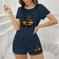thumbnail image 4 of Censtreet Women's Pajama Sets Halloween Short Sleeve Pjs 2 Piece Top and Shorts Sleepwear Comfy Soft Lounge Sets S-XL, 4 of 7