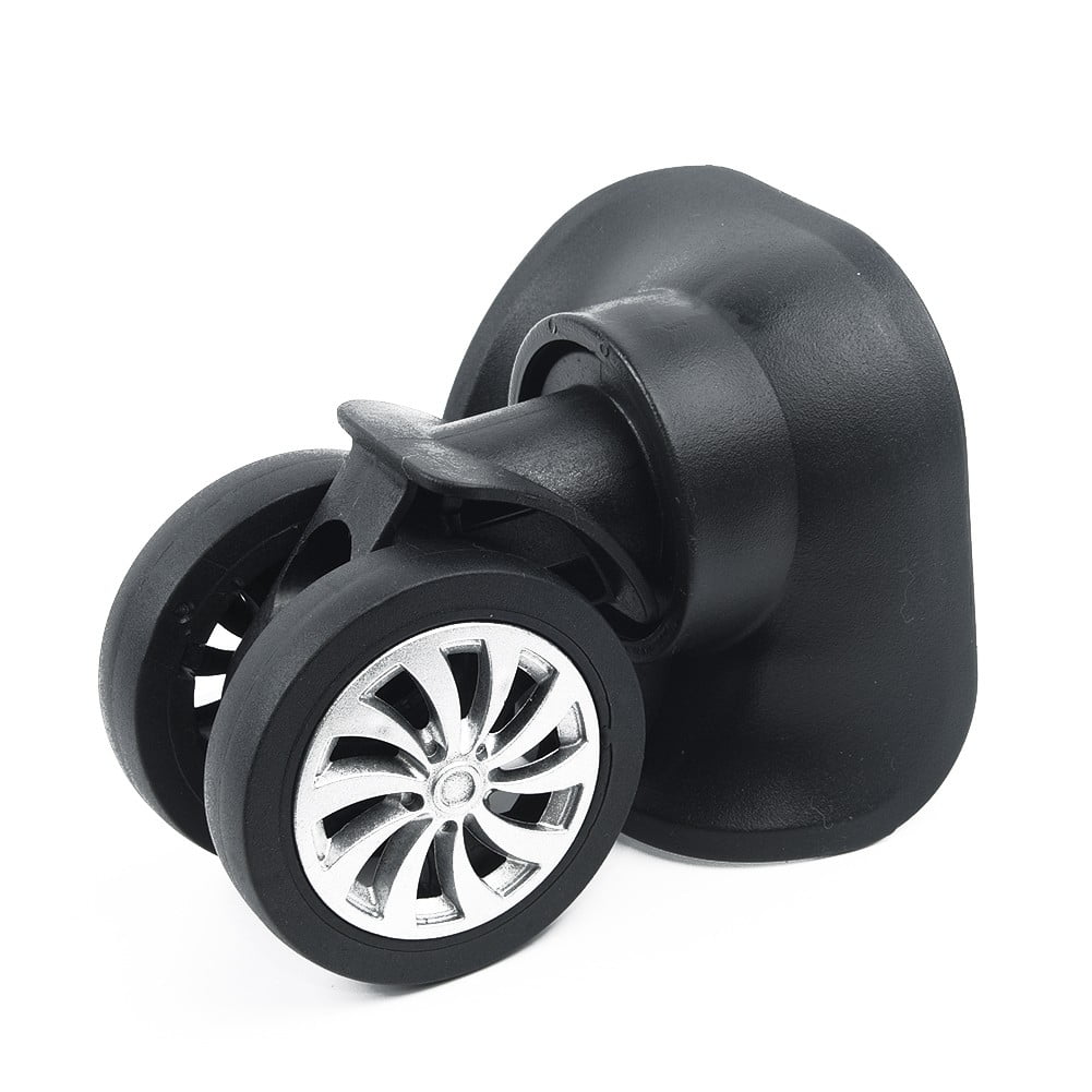 4 Pieces Replacement Luggage Suitcase Wheels Repair Parts Swivel Wheel Black Casters for Travel Box Trolley Suitcase Accessory, 4x2.55inch