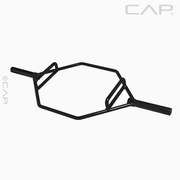 CAP Barbell 2" Olympic Combo Hex Weight Bar-BLACK