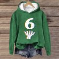 thumbnail image 2 of XPMWRP Six Seven Sweatshirt 67 Hoodie 6 7 Long Sleeve Shirt Casual Crewneck Long Sleeve Pullover Digital Graphic Fall Clothes Green M, 2 of 4