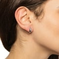 thumbnail image 3 of Believe by Brilliance Fine Silver Plated Four Pair Earring Set with Ear Cuff, 3 of 6