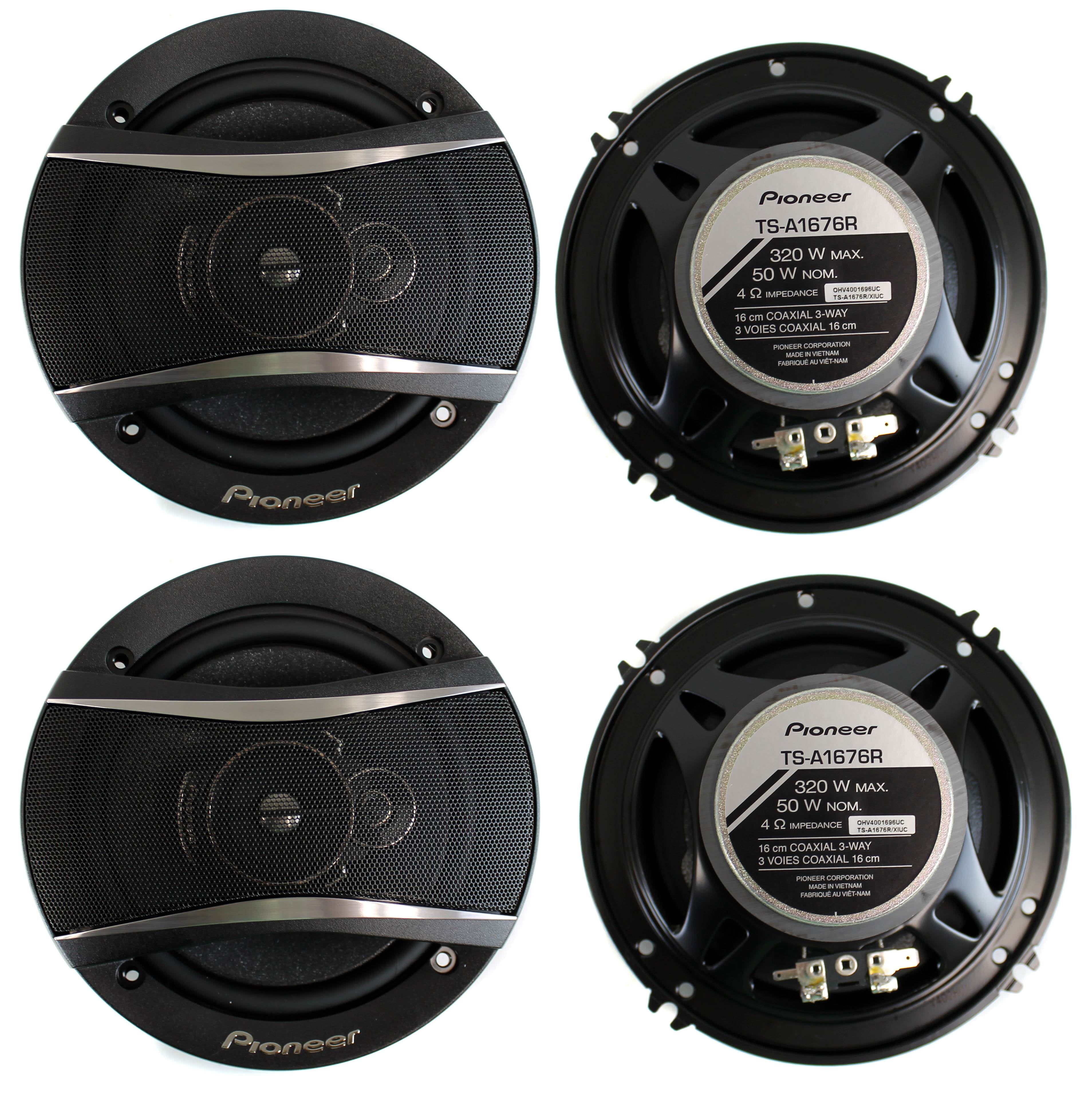 pioneer 4 inch 3 way speakers