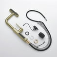 thumbnail image 3 of Lefton Pull-Out Waterfall Kitchen Faucet with Temperature Display, Two Water Outlet Modes, Single Hole, Brushed Gold, KF2209-5, 3 of 8