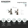 thumbnail image 5 of Kingston Brass CCK44158AX 1/2-Inch FIP x 1/2-Inch O.D. Comp Quarter-Turn Straight Shut-Off Valve in Brushed Nickel, 5 of 6
