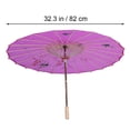 thumbnail image 4 of Silk Umbrella Decorative Oilpaper Umbrella for Dancing Decoration Performance Props Silk Umbrella Rain Party Supply(Purple Reinforcement,Large,Diameter:82cm), 4 of 8