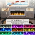 thumbnail image 4 of BOSSIN Fireplace TV Stand with 36 inch Fireplace Up to 90" TVs,LED Light Entertainment Center with Highlight Storage Cabinet for living room, 4 of 7