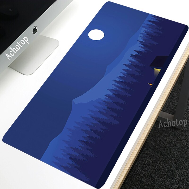 Kawaii Pink Mouse Pad Art Abstract Deskmat Rubber Speed Waterproof