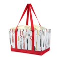 thumbnail image 3 of Bolsa de transporte, bolsa térmica, portátil, para bebidas, aislante, reutilizable, para comestibles Rojo, 3 of 9
