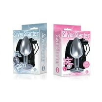 Sexy Gift Set Bundle of The Silver Starter, Bejeweled Heart Stainless Steel Plug, Diamond and Icon Brands The Silver Starter, Bejeweled Stainless Steel Plug