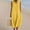 Yellow, variant on SMihono Vintage Cotton Linen Basic Tank Dress Women V Neck Sleeveless Midi Sundress Summer High Waist Casual Beach Dress with Pockets Blue S