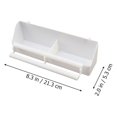 thumbnail image 2 of Gymnture PATKAW 3Pcs Pigeon Feeder Slot Container Food Dispenser for Bird Poultry White, 2 of 10