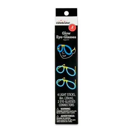 Blue Glow Eye Glasses, 2 Sets, by Way To Celebrate