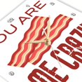 thumbnail image 3 of 3dRose, You are Bacon Me Crazy, 15x15 Wall Clock, 3 of 8