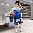 thumbnail image 4 of Traje deportivo fresco para niños, uniforme de baloncesto de secado rápido, traje de verano, ropa deportiva elegante para niños 2024, 4 of 5