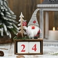 thumbnail image 7 of Calendar Ornament Lovely Santa Design Wooden Christmas Calendar Ornament for Home, 7 of 7