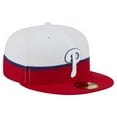 thumbnail image 3 of Men's New Era  Red/White Philadelphia Phillies Paint Stroke 59FIFTY-Fitted Hat, 3 of 5