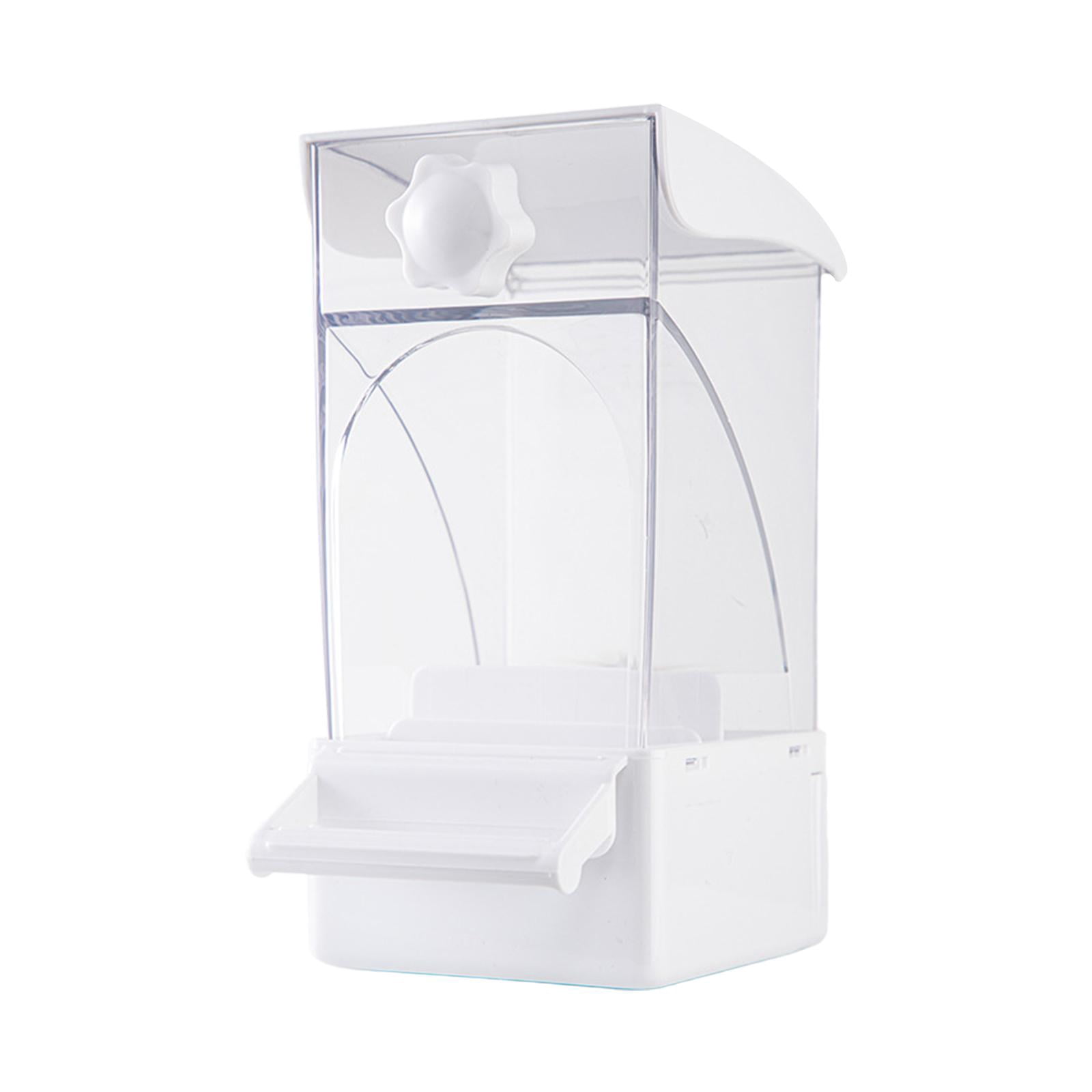 Bird Feeder Cage Accessory Food Bowl Large Capacity Clear Design for Parakeets Canaries Small Birds