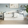 thumbnail image 5 of AFI Nantucket Twin Wood Daybed with Twin Size Trundle in White, 5 of 5
