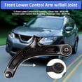 thumbnail image 3 of Frenzybro MS30194 MS30195 K750094 K750095 Front Lower Left Right Control Arm w/Ball Joints Sway Bar Link Replacement for 2008-2015 Nissan Rogue, 3 of 5
