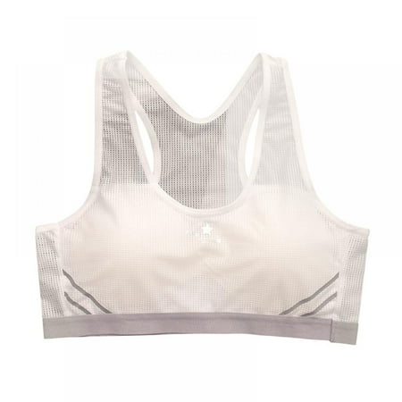 

BULLPIANO Summer Breathe Freely Training Bras for Girls 7-12 Sports Seamless Racerback Training Bralettes