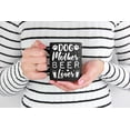 thumbnail image 2 of Dog Mother Beer Lover - Drinker Puppy Mom, Owner or Parent, Black 11oz Ceramic Mug, 2 of 5