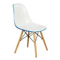thumbnail image 4 of LeisureMod Dover Molded Side Chair Set of 2 (White Blue), 4 of 7