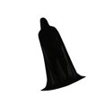 thumbnail image 1 of Cape de Costume de Sorcier Cosplay Halloween avec Capuche pour Femmes Hommes Fête 150cm, 1 of 7