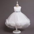 thumbnail image 3 of Vestido de princesa, vestido de malla con flores, vestido esponjoso, sin mangas, vestido de piano, 3 of 6