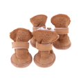 thumbnail image 4 of Botas de nieve gruesas para cachorros de mascotas, zapatos cálidos de felpa para perros, accesorios para perros (café) (S) Likrtyny 1ew7hy7yy2mq2jw4D07, 4 of 6