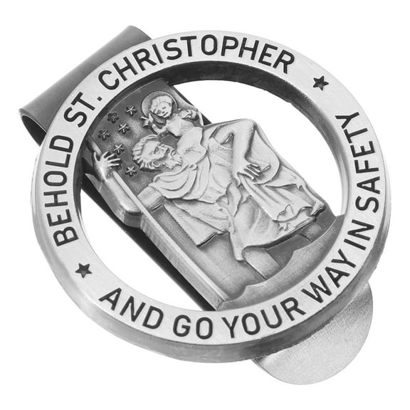 Hemoton Car Zinc Alloy Safety Bless Clip Auto Visor Clip For Driving Clip For Car Interior Sun Visor Clip For Road Trip Essentials