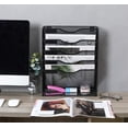 EasyPAG Wall File Organizer Mesh 5 Tier Wall File Holder Desktop ...