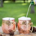 thumbnail image 4 of BIJANSEN Copa de champán de acero inoxidable de 220 ml Copa de vino Copas de cobre de mula de Moscú, juego de barra de cóctel de acero inoxidable Accesorios de barra, taza de mula de Moscú, copas de cobre Oro rosa y oro 2 piezas, 4 of 7