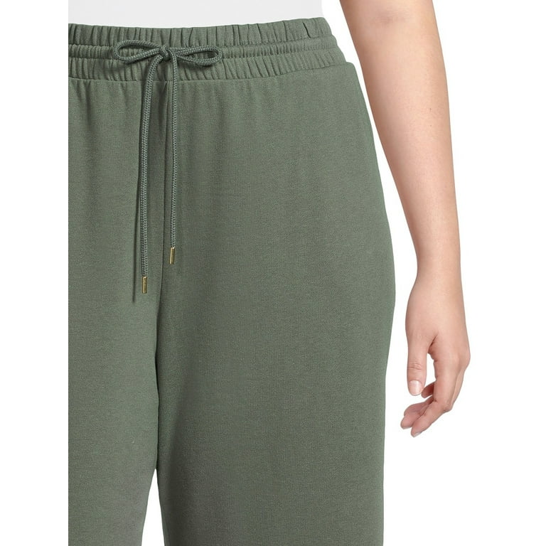 French terry capris plus size best sale