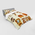 thumbnail image 3 of Ambesonne Vintage Bedding Set 3 Pcs, Retro Old Technology, Twin XL, Cream and Pale Caramel, 3 of 3