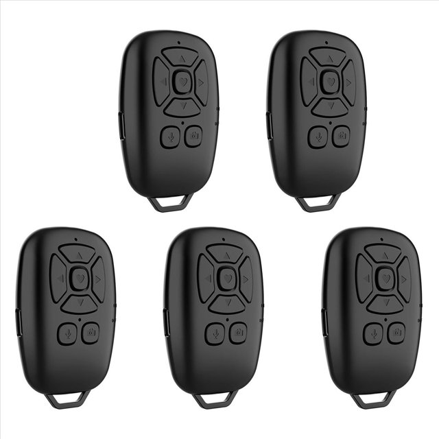5X Control Remoto Bluetooth Selfie CáMara Obturador BotóN de TeléFono MóVil E-Book PáGina de Foto Controlador InaláMbrico