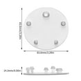 thumbnail image 4 of Lot de 2 7381424-1000.0070A Joint pour Réservoir de Toilette 3 Pouces Lave-Flapper, 4 of 8
