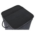 CintBllTer Square Laundry Hamper with Lid and Cloth Liner - Bamboo ...