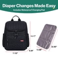 thumbnail image 4 of MesaSe Diaper Bag Backpack Multi function Waterproof Diaper Bag Travel Essentials Baby Bag with Nappy Changing Pad Stroller Straps Red, 4 of 5
