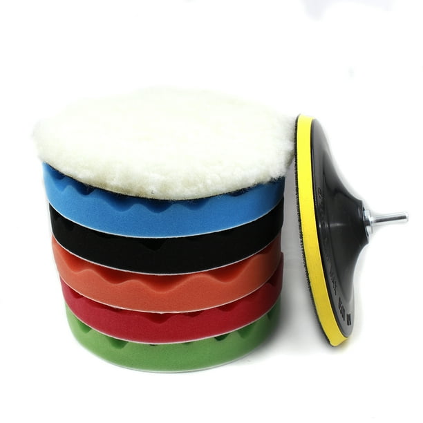 Almohadilla para pulir y pulirdisco de esponja para encerar el cocherueda de lanacuidado de la pintura del coche8 Uds. Ndcxsfigh Para estrenar