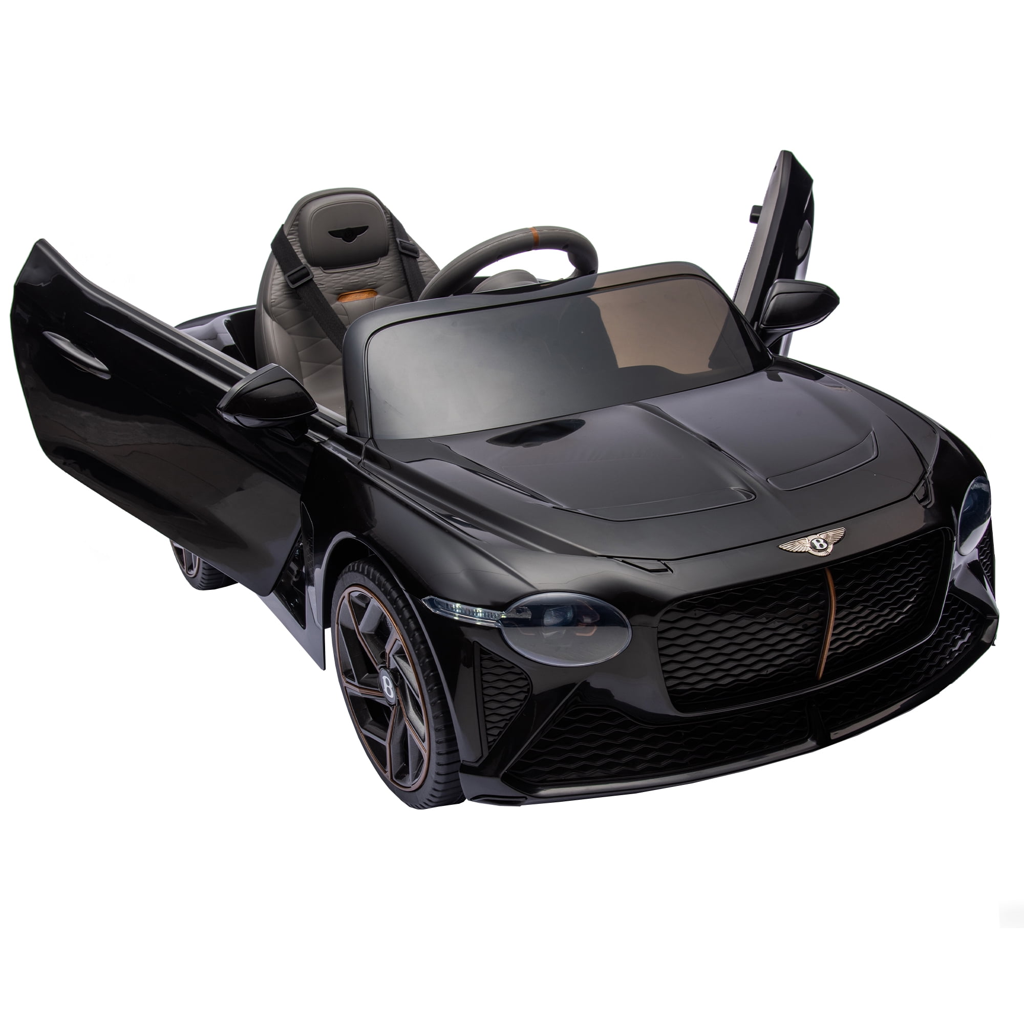 Resenkos Official Licensed Bentley Kids Ride on Car, 12V 7A Battery Powered Vehicle with Remote Control 3 Speeds MP3 USB, Black Resenkos Official Licensed Bentley Kids Ride on Car, 12V 7A Battery Powered Vehicle with Remote Control 3 Speeds MP3 USB, Black
