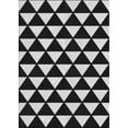thumbnail image 1 of Ahgly Company Machine Washable Indoor Rectangle Transitional Night Black Area Rugs, 7' x 10', 1 of 7