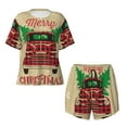 thumbnail image 4 of Naloa Christmas Vintage Red Truck Women's Short-Sleeved Pajama Set, Loungewear, Summer pajamas, Breathable Cozy - XX-Large, 4 of 9
