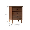thumbnail image 5 of Walker Edison Madeline 3-Drawer Nightstand, Walnut, 5 of 11