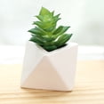 thumbnail image 4 of 4 Uds simulación de plantas suculentas en macetas decoración creativa pequeño triángulo bonsái decoración artificial de interior plantas verdes, 4 of 5