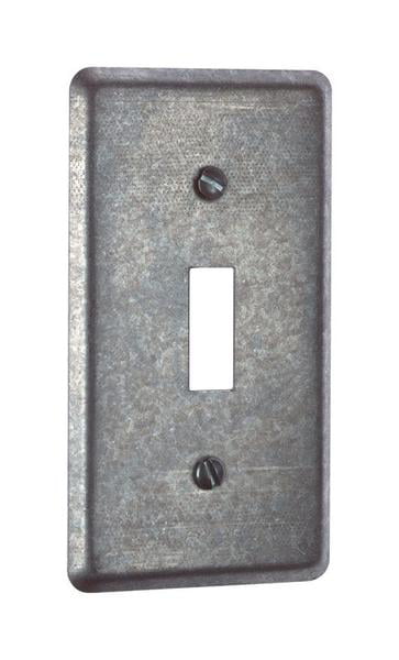64344 Taupe Stamped Steel Single Switch Plate Cover 