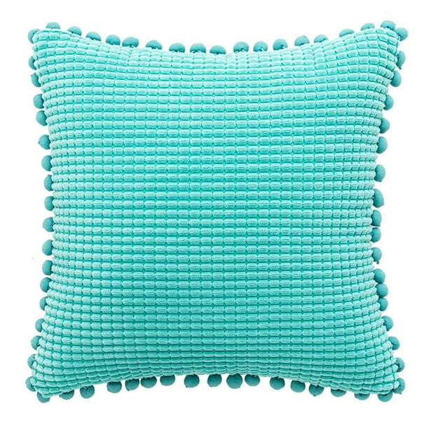 Xihbxyly Cojín de Pana, Suave y Cómodo, Accesorio Decorativo para Sala de Estar, Sofá Cama, Acogedor, Ideal para Cafetería, Biblioteca, Salón, 45 X 45 Cm.