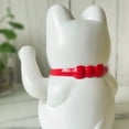 thumbnail image 6 of Homea Electric Waving Lucky Cat Figurine White 6 inch for Store Opening, Office, Home Decor - Battery Operated Fortune Cat Charm (4.1 x 4.2 x 6.3 inches), 6 of 10