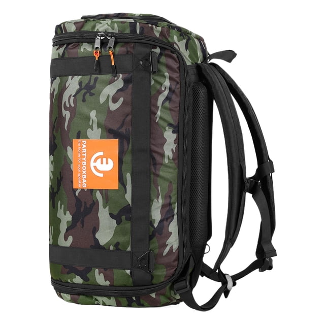 Methold Bolso de hombro de nailon para altavoz, estuche de viaje moldeado a medida para Partybox 110/Club 120 Premium Cables de audio/vídeo Camuflaje