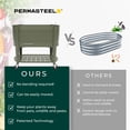 thumbnail image 5 of Permasteel Raised Garden Bed with Legs, 40×20×37 in, Planter Box with EnGrow™ TrueSoil™ Technology for Vegetables, Flowers, Herbs, and Fruit, Outdoor Indoor, Storage Shelf, Green, 5 of 8